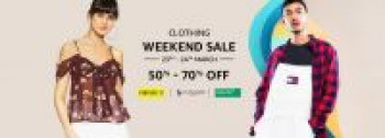 50% - 70% Off on Clothing Weekend Sale