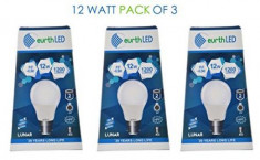 Amazon Eurth LED Twist Lock 12-Watt LED Bulb (Pack of 3, Cool White)