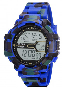 Emartos Army Blue Multi Color Sports Watch For Boys Watch - For Men