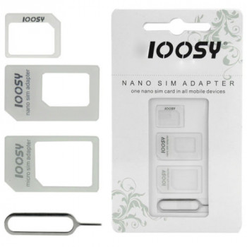 LOOT : 4 in 1 Nano SIM Card Converter Adapter Kit to Micro/Standard Rs.1