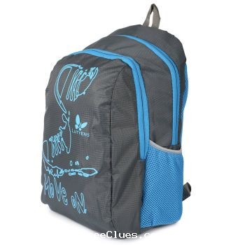 Amazon Lutyens Polyester Black Blue School Bags (17 Liters) (Lutyens_194)