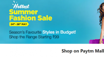 Paytm Summer Sale 24-26 May sale start Rs 99/-