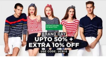 Jabong Upto 50% Off & Extra 10% off on UCB Clothings