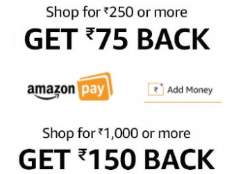 LAST Day: 150 Cashback as Amazon Pay balance on purchase with Amazon Pay Balance