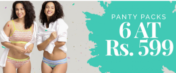 Panties Pack of 6 From Zivame at Rs. 599