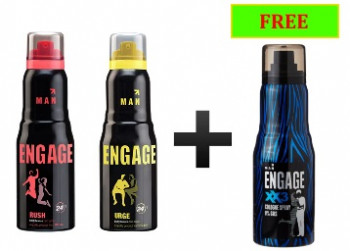 Paytm Engage Combo Buy 2 Deo and Get 1 Cologne Worth Rs 275 Free