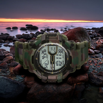 Army Green Attractive Digital sports Watch For Men's & Boys