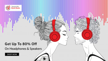 Upto 80% off on Headphones & Speakers