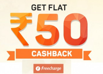 Freecharge Flat Rs. 50 Cashback On Rs. 50