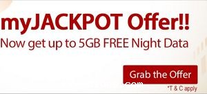 Airtel Free 5Gb Night data with Airtel Jackpot offer