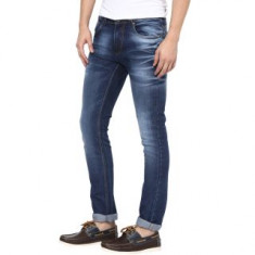Super-X Blue Skinny Fit Jeans For Men-abc44c