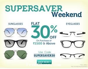 Lenskart Summer carnival : upto 30% discount on sunglasses & eyewear
