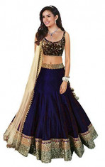eBay Top Selling Beauty Navy Blue New Designer Lehenga choli for Girls & Women