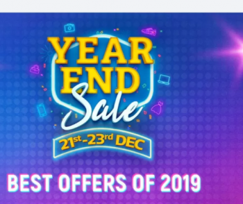 Last day Flipkart Year End Big sale start 21-23 Dec