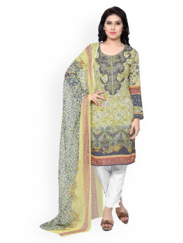 Myntra Vaamsi Multicoloured Printed Unstitched Dress Material