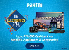 Paytm Gadget garage electronics sale on paytm - get upto 20000 cashback