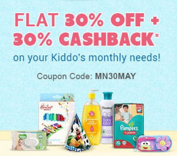 FirstCry Get FLAT 30% off + Extra 30% Cashback on Kids Monthly Needs