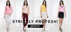 Faballey womens tee, tops, long socks, dresses starting at Rs. 300/- with 30% more off
