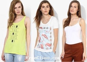 Jabong vero moda tops, tee & shirts for womens at 50% off start at rs. 178/-