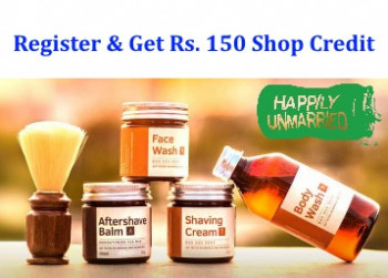 Happilyunmarried Register & Get Rs. 150 Shop Credit + FREE Shipping