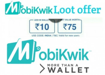 Loot Add money Rs.10 And Get Extra Rs.75 In Mobikwik Wallet (New Users)