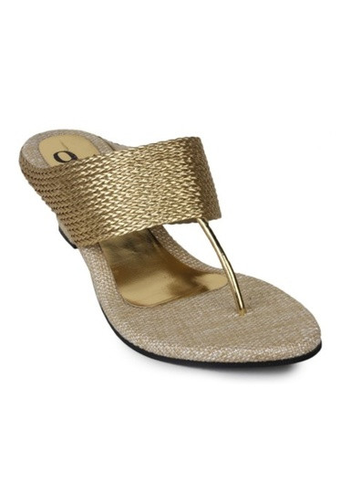 mrvoonik Women Party Wear Casual Gold Heels