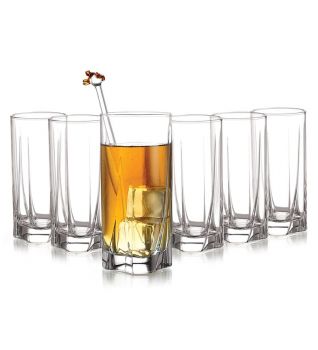 Pepperfry Cello Ricca Clear 360 ML Tumblers - Set of 6