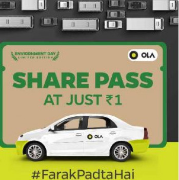 Olacabs Ola Share Pass at Rs 1 This World Environment Day