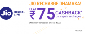 phonepe recharge offer : get cashback on jio & mobile recharge