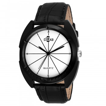 Cloxa Casual Analog White Dial Man's Watch