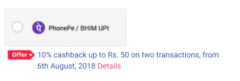 FreeClues [PhonePe] 10% cashback up to ₹50 on first two transaction during the offer period on Zingoy website