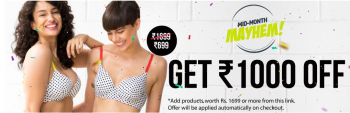 Rs 1000 off on minimum purchase of Rs 1699