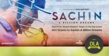 Olacabs Win Movie Tickets to Sachin’s Biopic with Ola Privileges