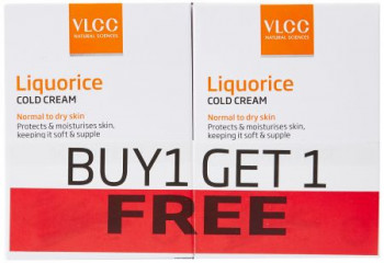 Amazon VLCC Liquorice Cold Cream, 50g (Buy 1 Get 1 Free)
