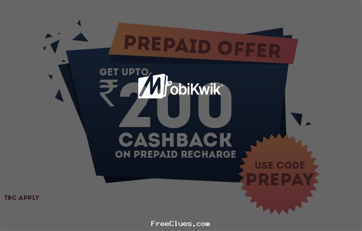 monsoon Special: Get upto 100% Cashback on Recharge & bill payment