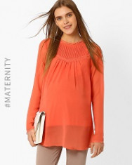 ajio Oxolloxo Maternity Top with Pleats Flat 60% Off