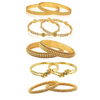 Amazon Jewellery Combo Of Five Trendy Traditional Bangles Set For Women and Girls