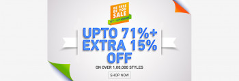 Jabong INDEPENDENCE DAY SALE - UPTO 71% OFF + EXTRA 15% OFF ON OVER 1,00,000 STYLES!