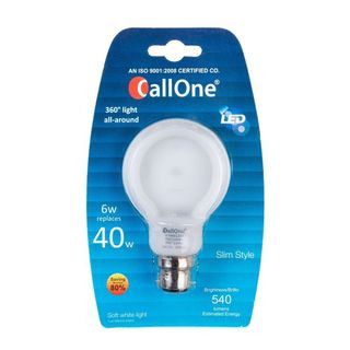 Callone LED Flat Bulb 6 watt 360° Light