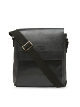 Bags.R.us Unisex Black Messenger Bag