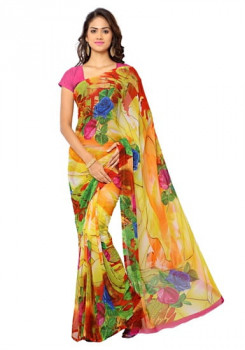 ligalz multicolor casual printed saree 70% off