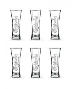Snapdeal Carlsberg Club Glasses- Pack of 6