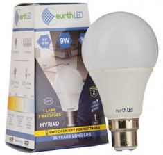 Amazon EurthLED 9-Watt Dimmable LED Bulb(Pack of 1,3 wattages changing bulb 1. 9watt 2. 4.5watt 3.0.7 watt)