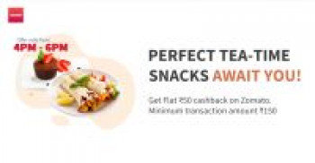 Freecharge [4PM - 6PM] Rs.50 Cashback on Zomato Food Order of Rs.150 Using Freecharge Wallet