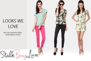 Stalkbuylove Flat Rs.500 off on womens dresses, tops online shopping