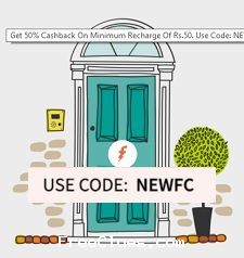 Freecharge (New user) 50% cashback on recharge