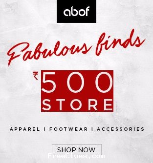 Abof 500 store : mens & womens Apparel, Footwear , Accessories Under Rs. 500