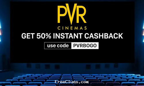 Rs.500 PVR Cinemas Voucher + Rs. 300 Cashback