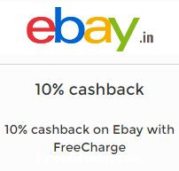 eBay Pay with Freecharge at Ebay & Get 10% Cashback