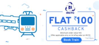 FreeClues Get Rs 100 cashback on 1st Transaction via ePayLater on IRCTC